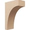 Ekena Millwork 8"W x 16"D x 24"H Classic Stockport Rough Cedar Woodgrain TimberThane Corbel, Primed Tan CORUR08X16X24STORCPR - alternate 1